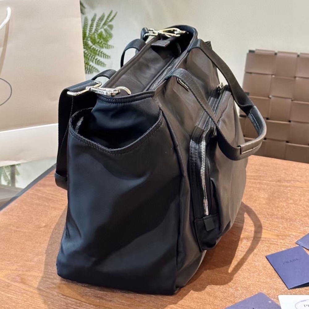 Prada Black Nylon Computer Bag - image 2